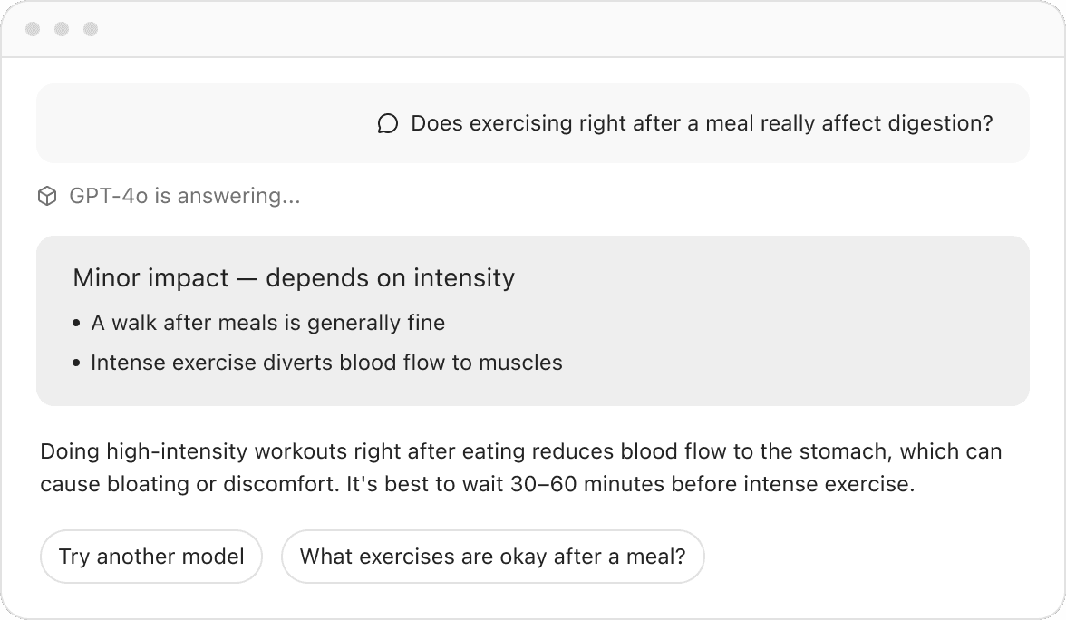 Instant answers to everyday questions